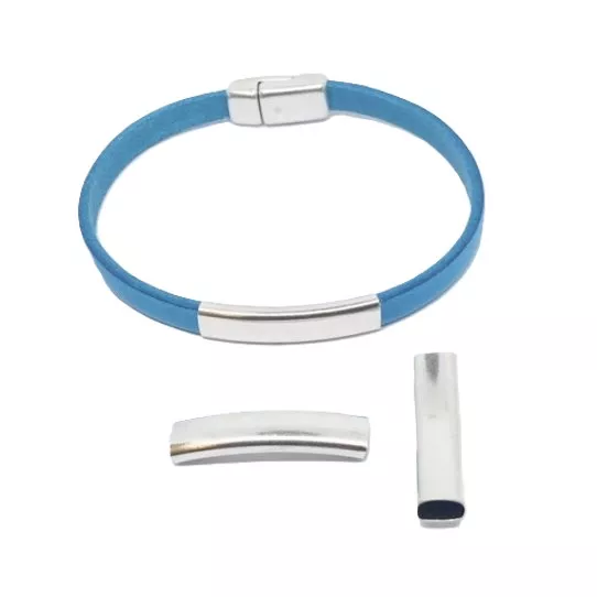 passant tube en laiton pour cuir 5mm plat