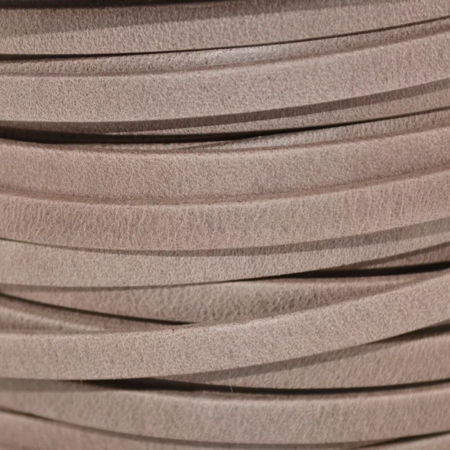 Cuir Chèvre - Plat - 5 mm - Piedra (taupe clair)