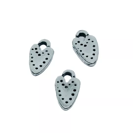 Pendant coeur  framboise