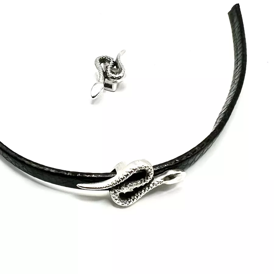 Passant serpent pour cuir plat 5mm