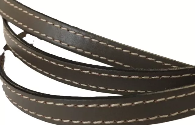 Cuir de veau cousu 10mm-nouvelles couleurs - Taupe