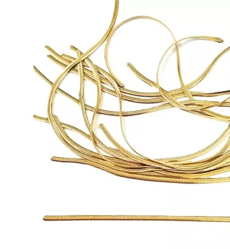 Chaine acier doré serpentine 1.8mm