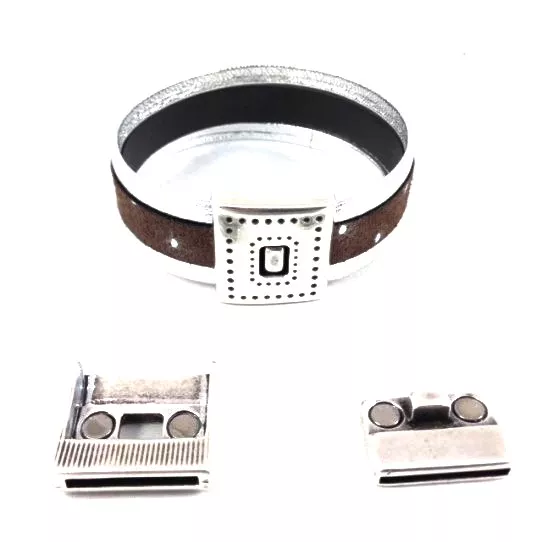 5 Fermoirs aimanté 20mm avec points