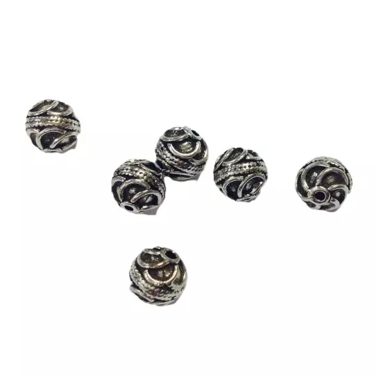 perles 8mm en étain, fabrication Française