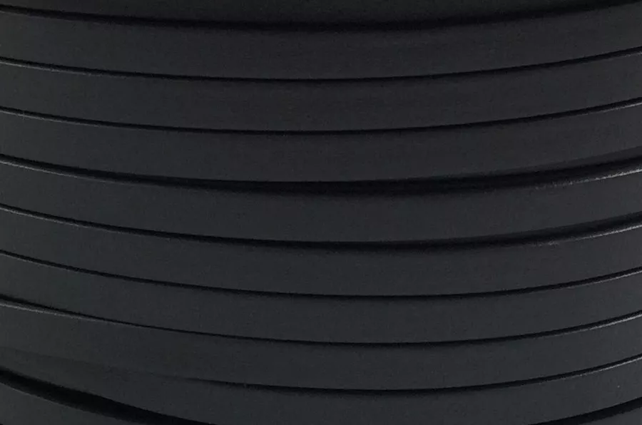 Cuir Chèvre - Plat - 5 mm - Gris foncé