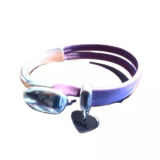 Demi jonc en zamac plaqué argent pour réaliser un bracelet