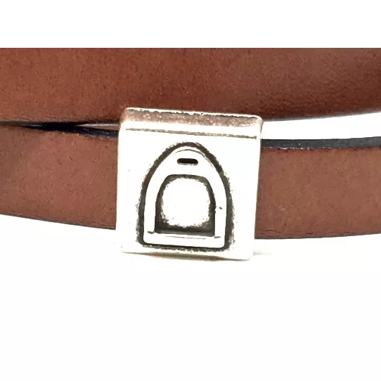 Passant étrier pour cuir 10mm