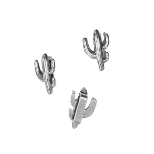 Passant cactus 10 mm en étain
