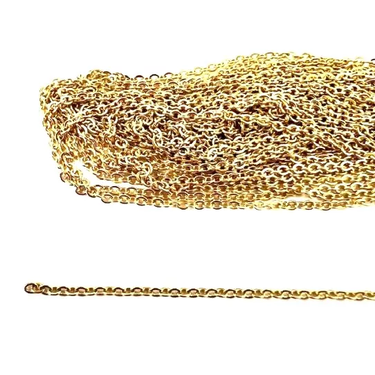 Chaine acier doré classique 2.4mm