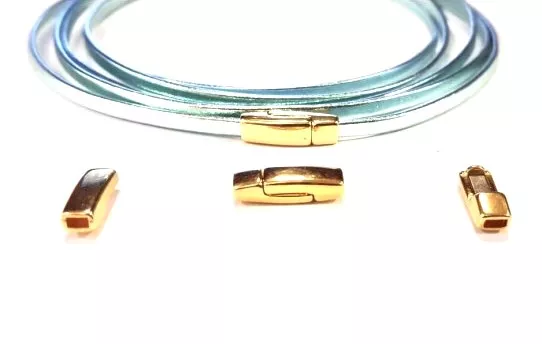 Fermoir aimanté 3x1,5mm simple doré