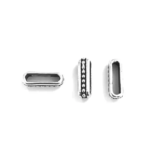 Passant 10 mm en étain plaqué argent