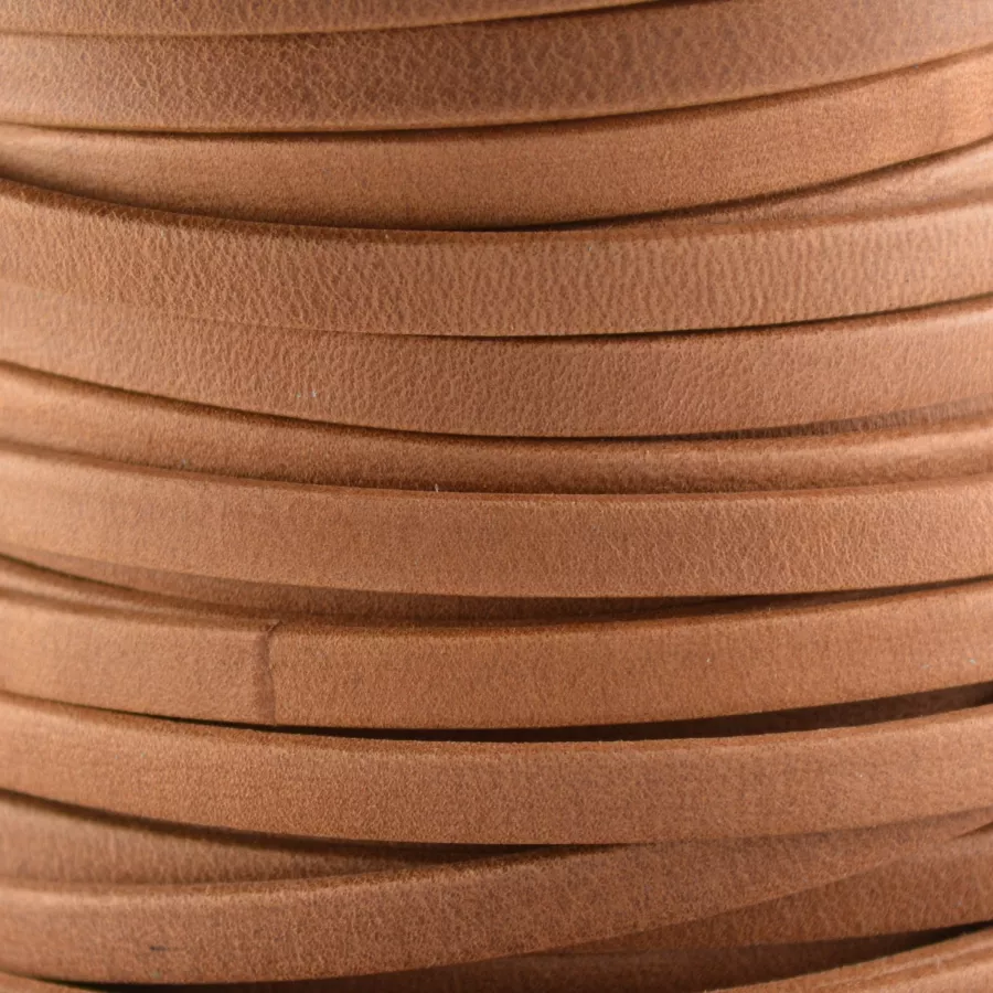 Cuir Chèvre - Plat - 5 mm - Camel