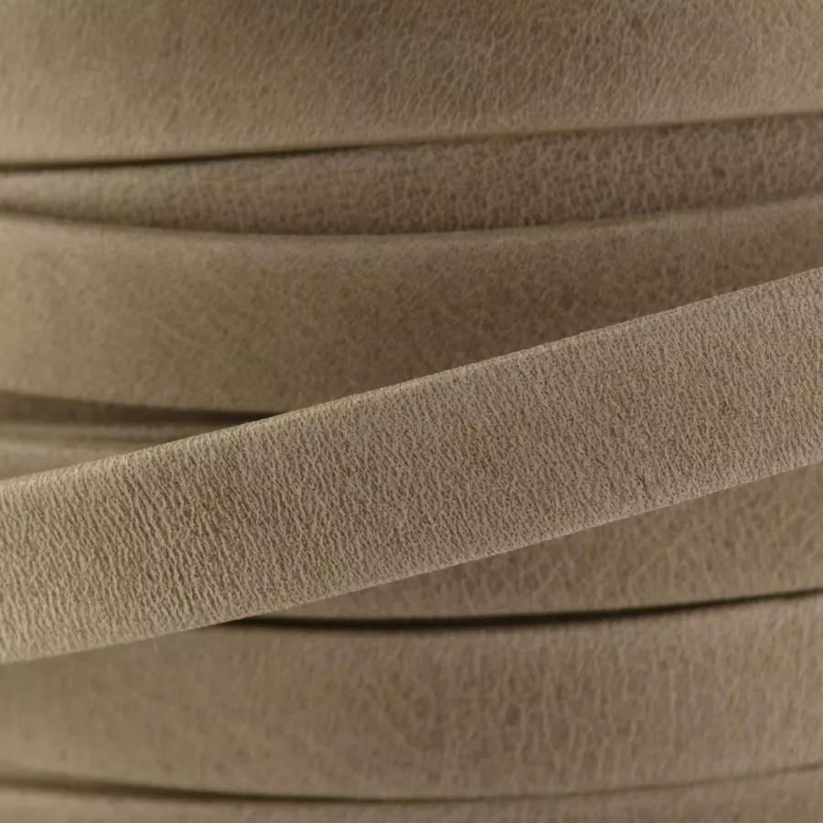 Cuir Chèvre - Plat - 10 mm - Piedra (taupe clair)