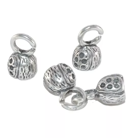 Fermoir crochet martelé en zamac