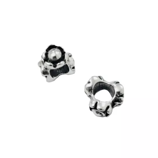 Perle intercalaire de 10mm diamètre, trou : 5.30mm