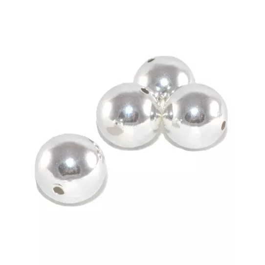 perles en laiton 12 mm de diamètre, 10 microns plaqués en France