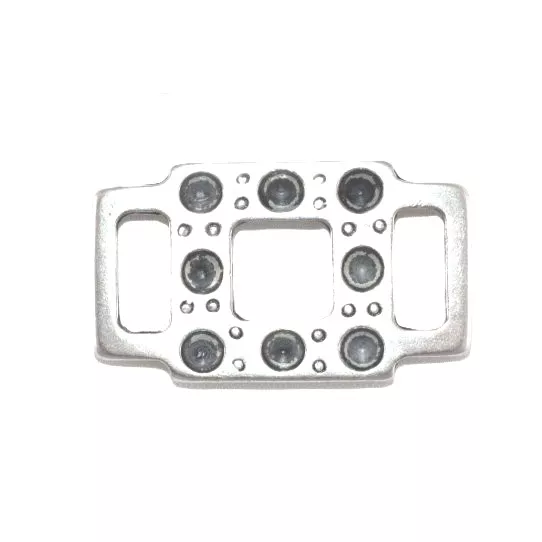 Passant 10mm  8 trous pour strass ou cabochon