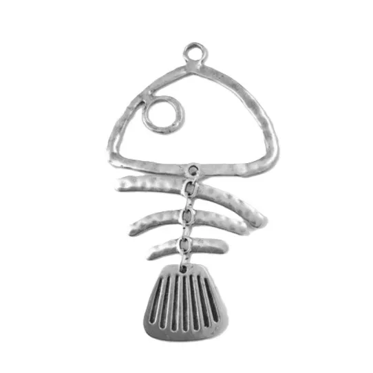 Grand poisson stylisé pour sautoir