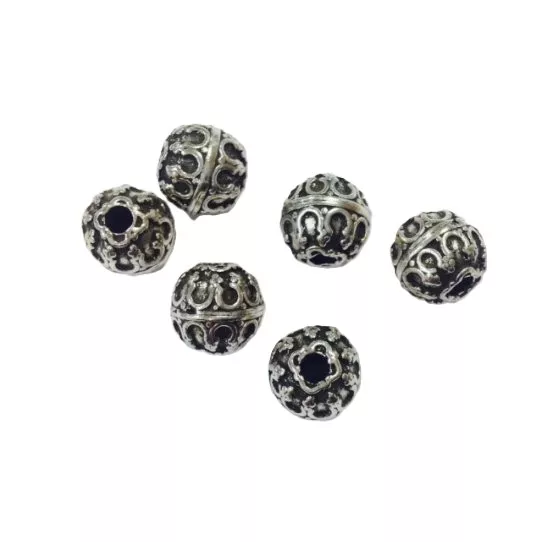 Perles en étain motif 10mm fabrication Française