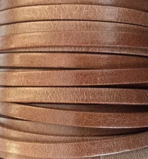 Cuir de chèvre 5mm Vintage - Marron