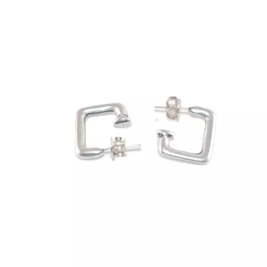 Boucles d'oreilles à clous demi créoles