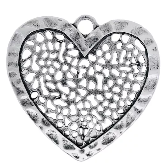 Grand coeur dentelle 63.50 x 67 mm