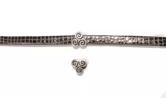 Passant celtique 5mm étain, plaqué argent
