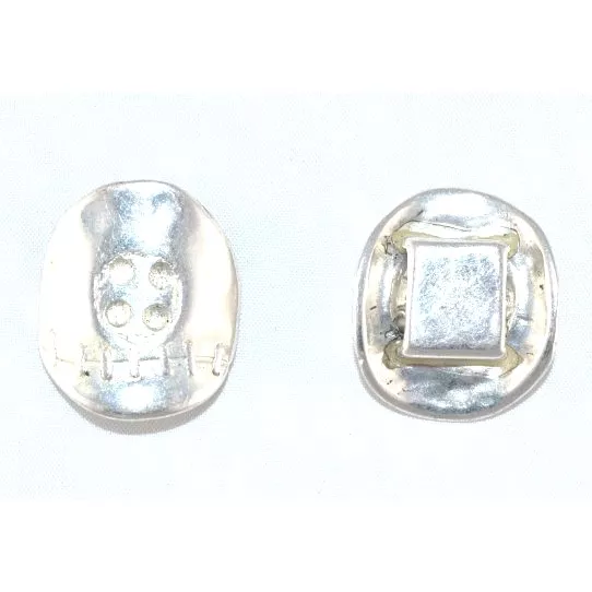 Passant bouton 10 mm pour cuir souple