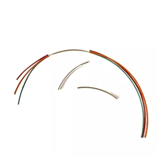 Tube en laiton pl argent 35 x2.5 mm trou : 2.35mm