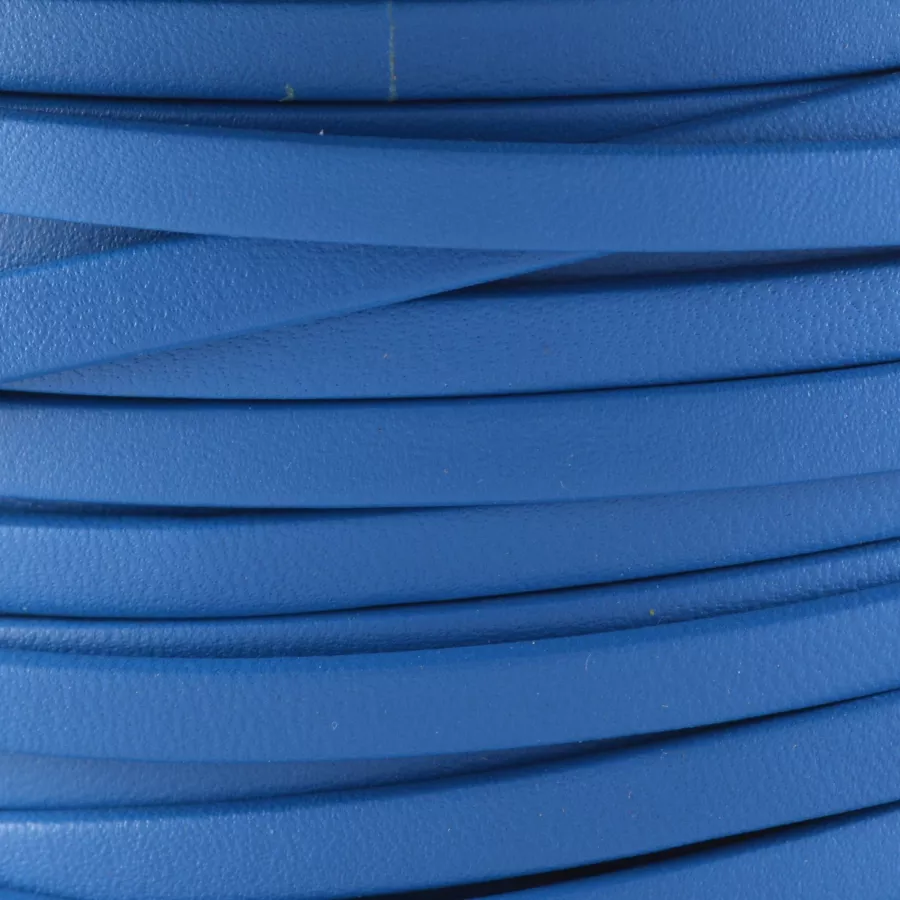 Cuir Chèvre - Plat - 5 mm - Bleu azur