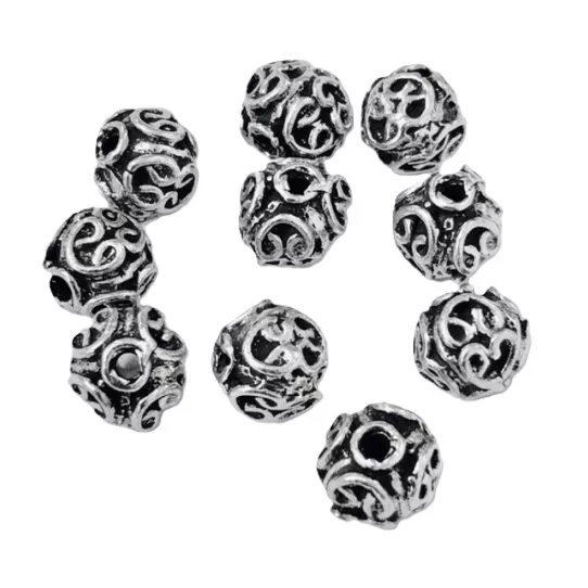 Perles en étain, fabrication Française, 10 microns