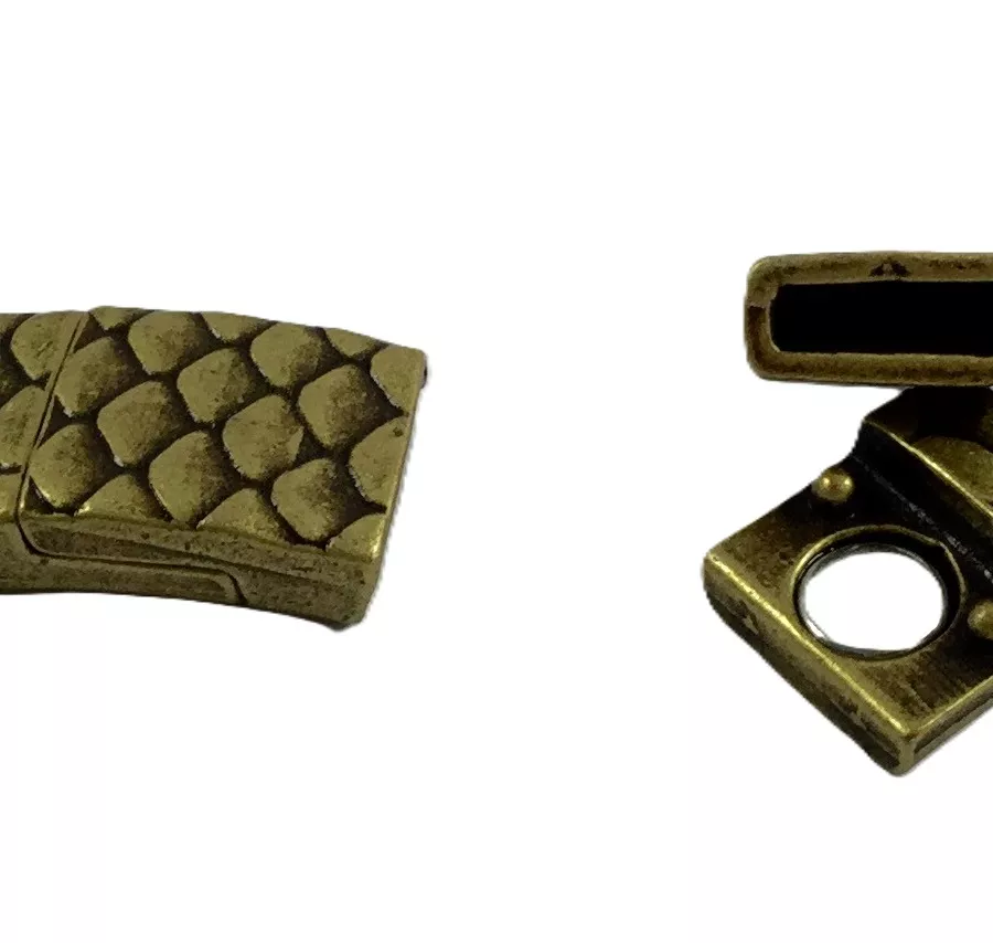 Fermoir aimanté 10mm Serpent - Bronze
