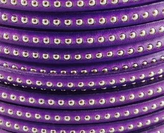 CUIR BILLES 6MM - Violet
