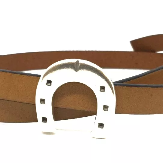 Grand passant fer à cheval pour cuir plat 10mm