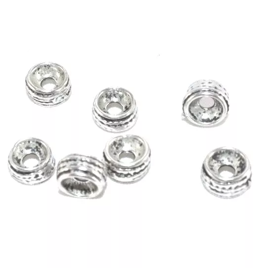 Intercalaire pastille striée 8 mm diamètre