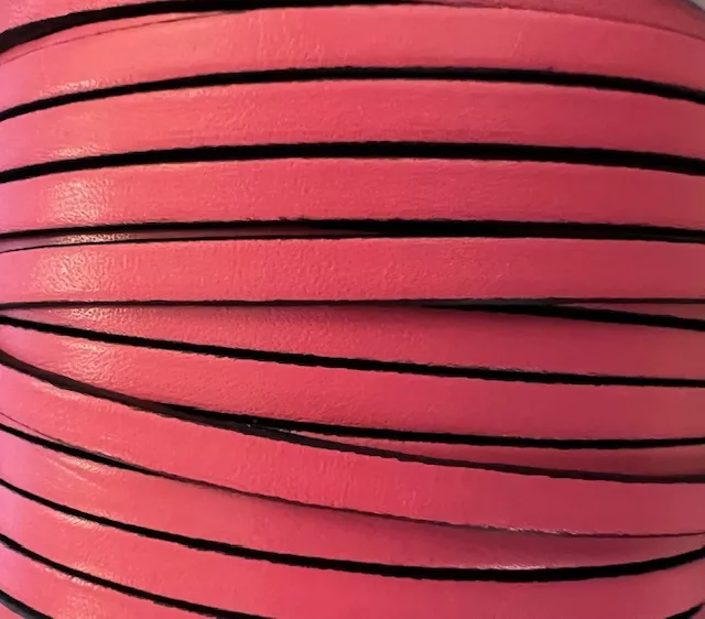 Cuir de veau 5mm-nouvelles couleurs - Rose