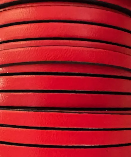 Cuir de veau 5mm-nouvelles couleurs - Rouge