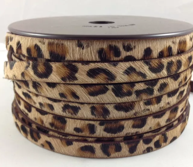 Cuir avec poils unis ou motif 10mm - Léopard