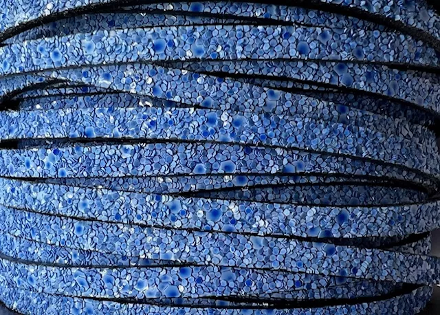 Glitter sablé 5mm. - Bleu