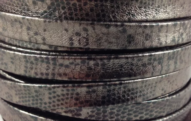 Cuir de chèvre 10 mm avec motif-séries limitées - Bronze