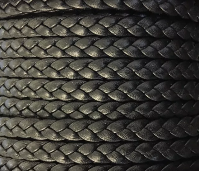 Tressé chevre double face 3x3 - Noir