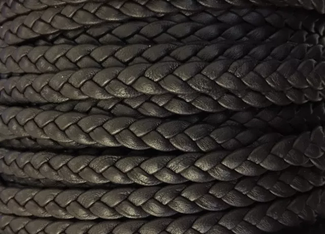 Tressé chevre double face 3x3 - Marron