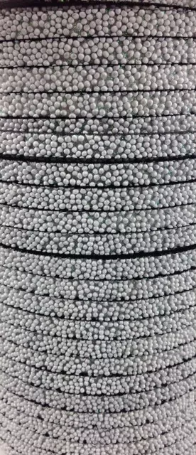 lanière caviar 5mm - Gris clair