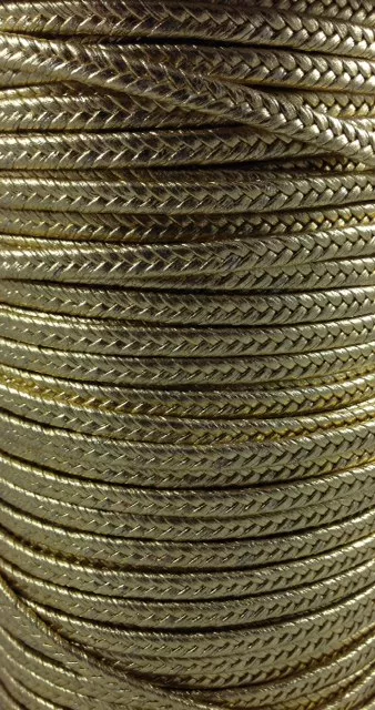 tressé spina di pesce 4.5mm cuir cabri - Or