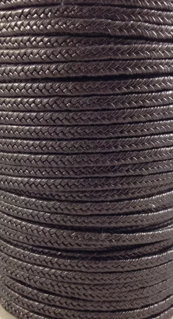 tressé spina di pesce 4.5mm cuir cabri - Bronze