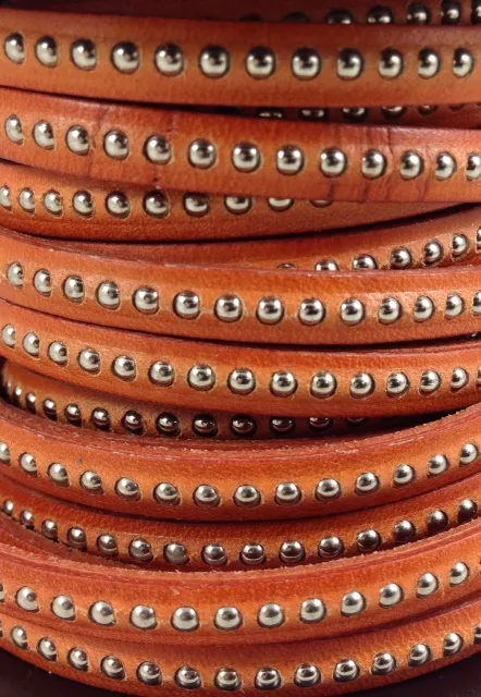 CUIR BILLES 6MM - Orange