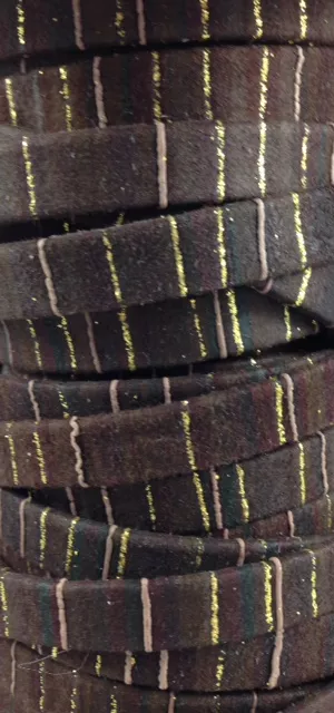 Cuir de chèvre 10 mm avec motif-séries limitées - Marron