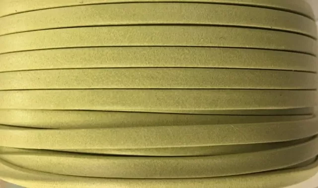 Cuir de chèvre 3mm doublé-NOUVELLES COULEURS - Vert anis