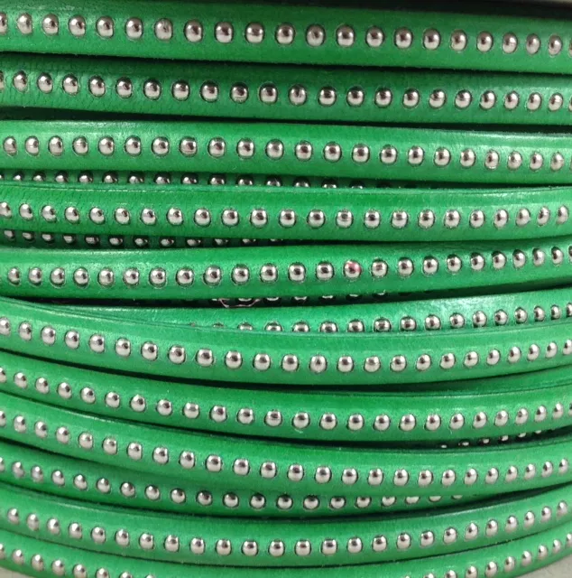 CUIR BILLES 6MM - Vert