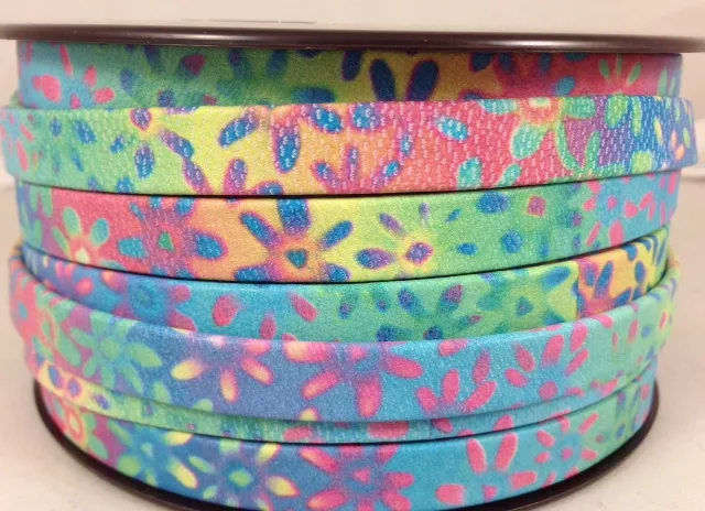 Cuir de chèvre 10 mm avec motif-séries limitées - Bleu turquoise